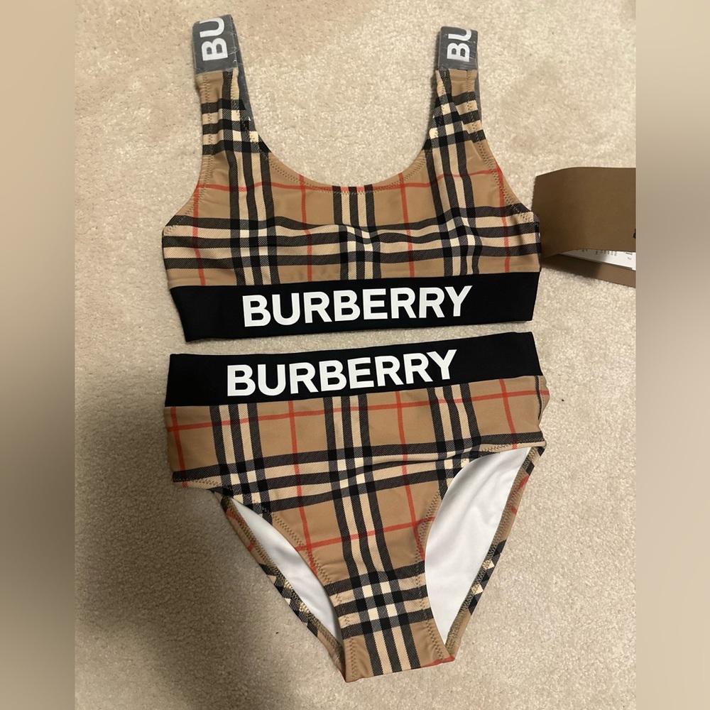 Burberry Girls’ Liana Vintage Check Two piece swimsuit